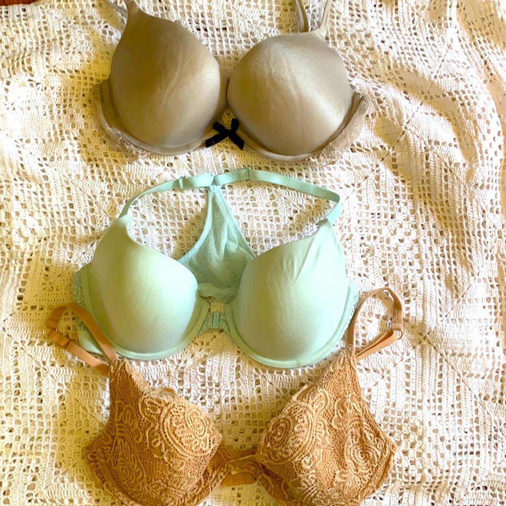 Three Sexy Victoria’s Secret Bras all size 36C